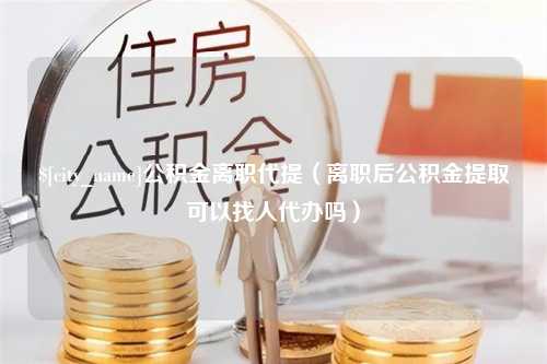 兴化公积金离职代提（离职后公积金提取可以找人代办吗）